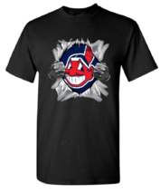 Cleveland Indians Chest Ripping Essential Women and Mens T Shirt min