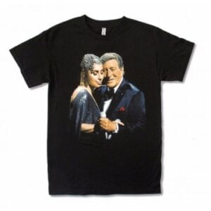Lady Gaga Tony Bennett Cheek To Cheek Tour Black Shirt Sleeve Shirt For Men Classic T Shirt min