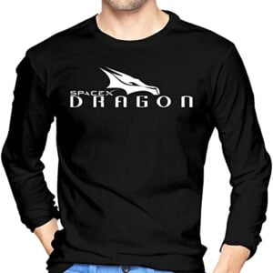 SpaceX Dragon Mens Crewneck Cotton Long Sleeve Running T Shirt Classic for Women and Men min