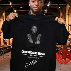 Chadwick Boseman 1976 2020 Wakanda Forever Signature Classic T Shirt Chadwick Boseman Shirt min