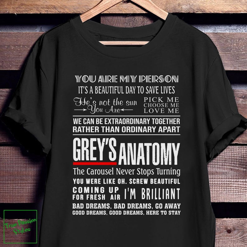 Grey S Anatomy Quotes Classic T Shirt Best Of Pop Culture Clothing For You Teefoxstore Com