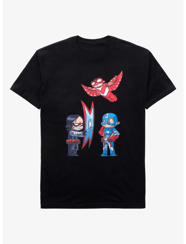 Marvel The Falcon and the Winter Soldier Chibi Classic Sweater Unisex T Shirt min