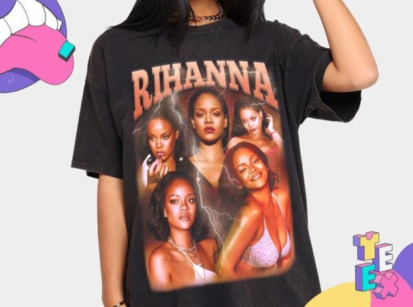 Rihanna Vintage 90s Hip Hop Rap Tour Essential Unisex T Shirt
