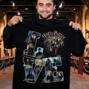 Harry Potter Love Signatures Classic T Shirt Good Cotton Fullsize S 6XL For Men and Women min 1