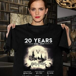 Harry Potter Signatures T Shirt Thank You For The Memories 20 Years 2001 2021 min