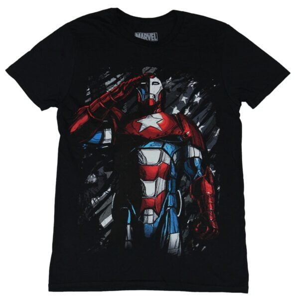 Iron Patriot Marvel Black T Shirt Good Cotton S 5XL min