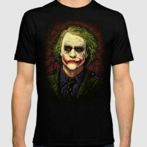 Joker Heath Ledger Dark Knight DC Classic Unisex T Shirt min