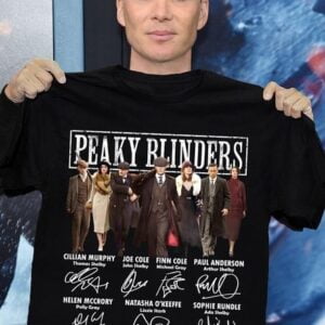 Peaky Blinders All Cast Signatures Classic Unisex T Shirt min