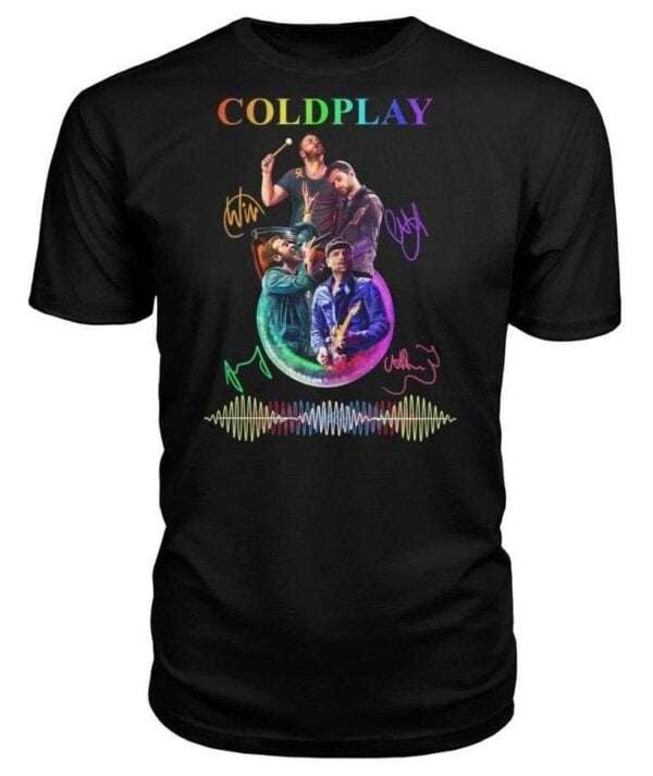 Coldplay Signature 1996 Chris Martin Rock Band Classic Unisex T Shirt