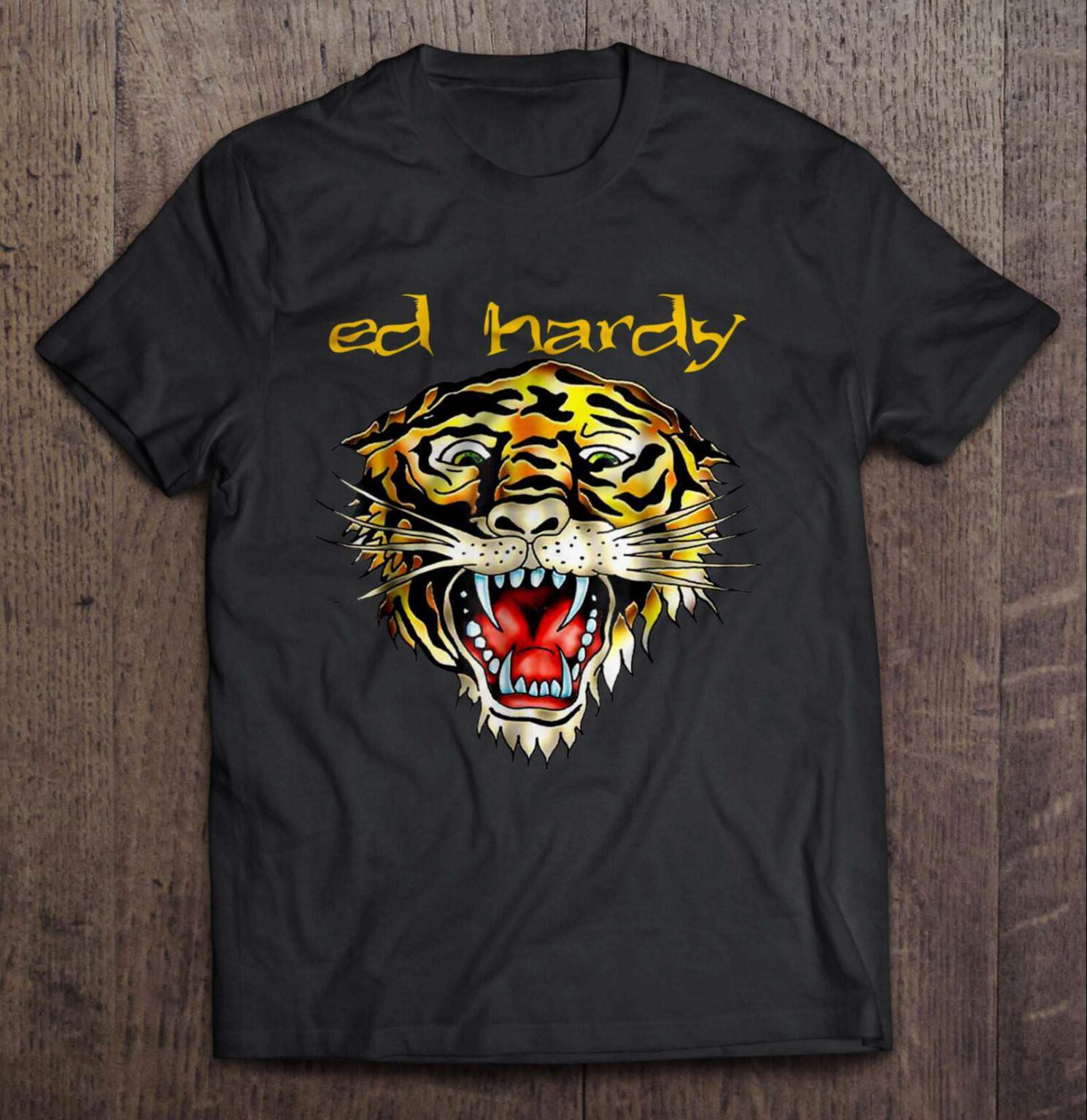 Ed Hardy Tiger Classic Unisex T Shirt 1490x1536 