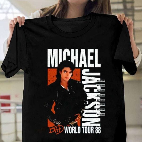 Michael Jackson Bad Tour 88 Classic Unisex T Shirt