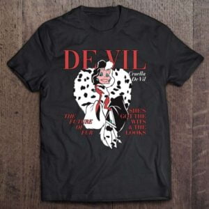 Villains Cruella De Vil Magazine Cover Classic Unisex T Shirt