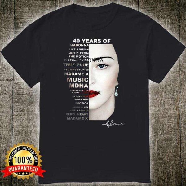 40 Years Of Madonna T Shirt