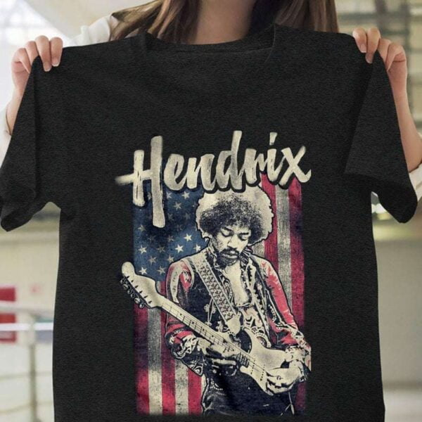 American Flag Jimi Hendrix T Shirt