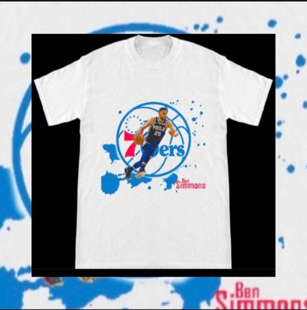 Ben Simmons Splash Philadelphia Sixers T Shirt