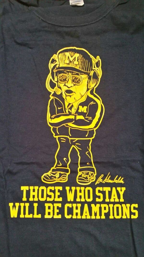 Bo Schembechler Legend Michigan Wolverines Football T Shirt