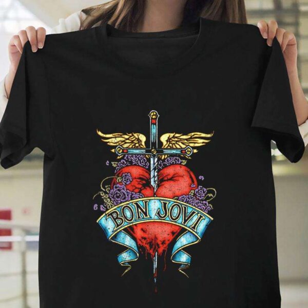 Bon Jovi Pierced Heart Tattoo Unisex T Shirt