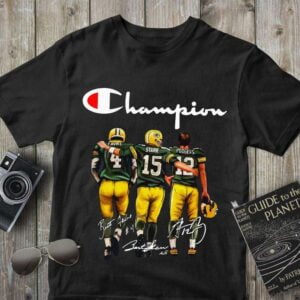 Champion Brett Favre Bart Starr Aaron Rodgers Signatures Classic T Shirt