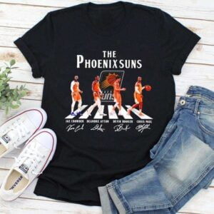 Devin Booker And Chris Paul Jae Crowder Deandre Ayton The Phoenix Suns T Shirt