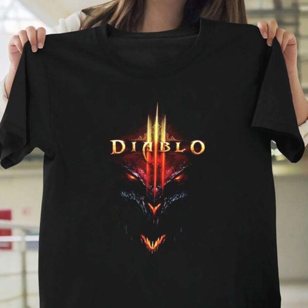Diablo Iii 3 Game Cover Gamer Licensed Adult T Shirt