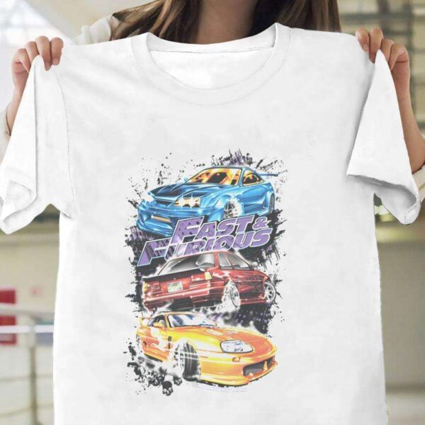 Fast And The Furious Street Cars Licensed Adult Classic Unisex T Shirt