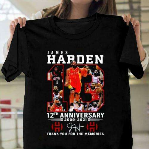 James Harden 12nd Anniversary 2009 2021 Thank You For Memories Classic Unisex T Shirt