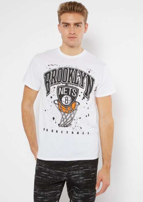 NBA Brooklyn Nets White Classic Unisex T Shirt