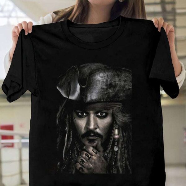 Pirates Of The Caribbean Captain Jack Sparrow Classic Unisex T Shirt