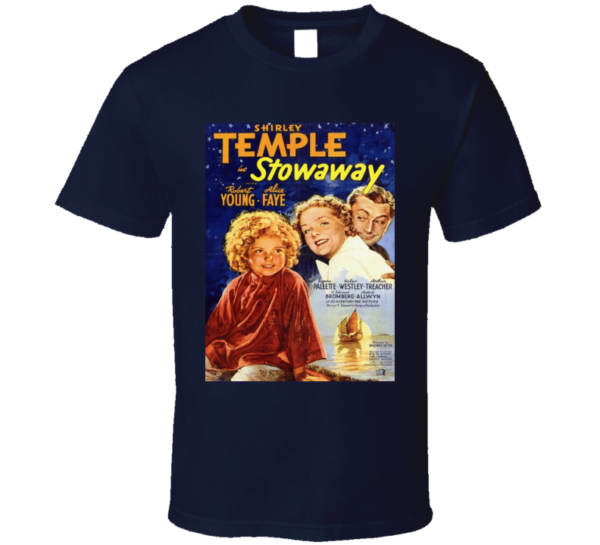 Shirley Temple Stowaway Vintage Movie Poster Classic T Shirt