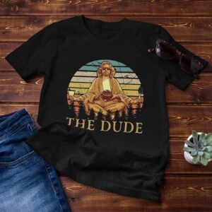The Big Lebowski The Dude Abides Vintage Classic Unisex T Shirt