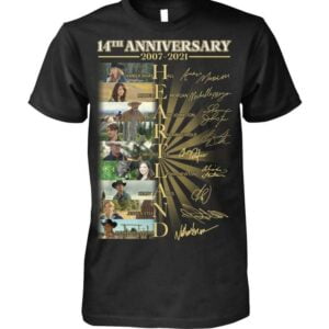 14th Anniversary 2007 2021 Signatures For Heartland T Shirt