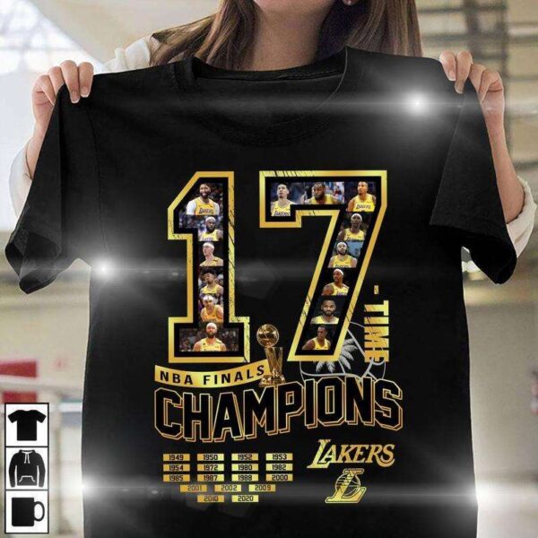 17 NBA Finals Champions Los Angeles Lakers T Shirt