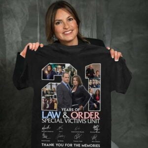 21 Years Of Law And Order Special Victims Unit All Casts Signature T Shirt