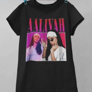 Aaliyah Pop Singer Vintage Retro Style Rap Music Hip Hop T Shirt