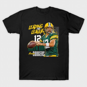 Aaron Rodgers No 12 Green Bay T Shirt