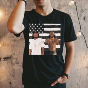 Acuna And Albies Outkast Stankonia US Flag T Shirt