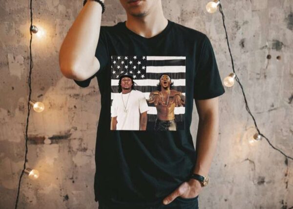 Acuna And Albies Outkast Stankonia US Flag T Shirt