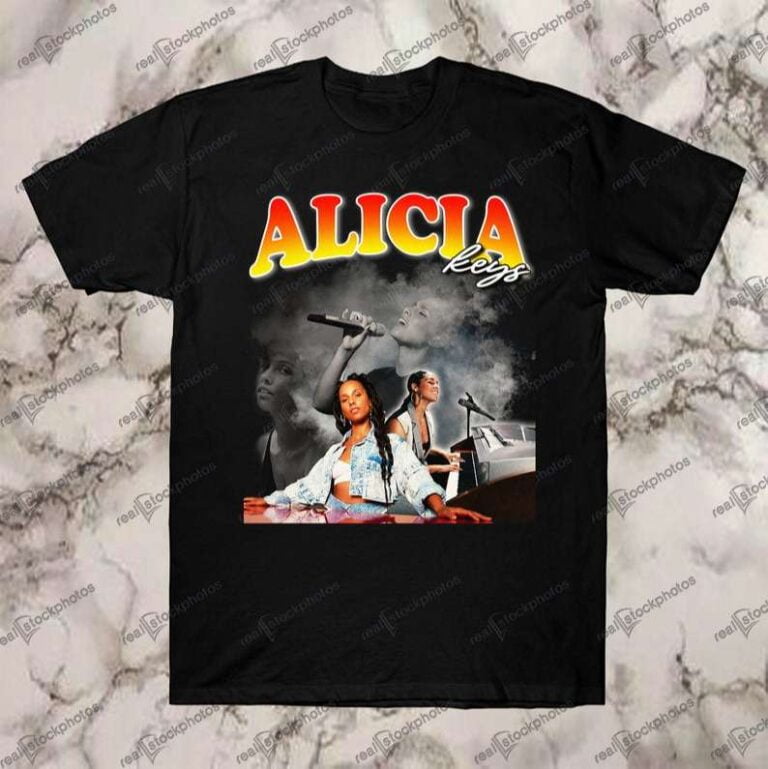 Alicia Keys Hip Hop RnB Vintage T Shirt Best of pop culture clothing