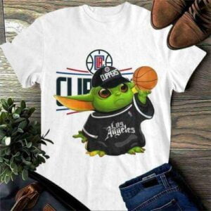 Baby Yoda Los Angeles Clippers T Shirt