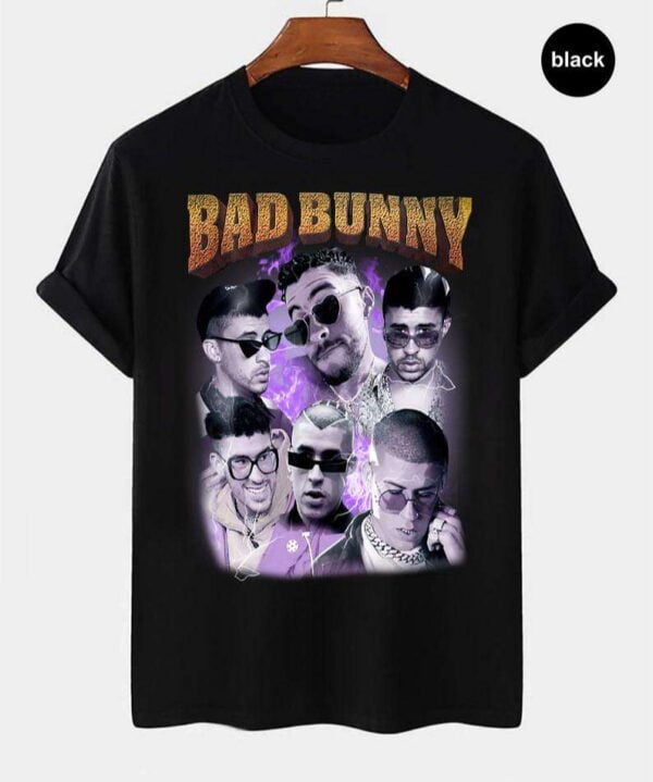 Bad Bunny Sunflower Vintage Retro Style Rap Music Hip Hop T Shirt