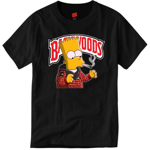 Bart Simpson Smoking T Shirt