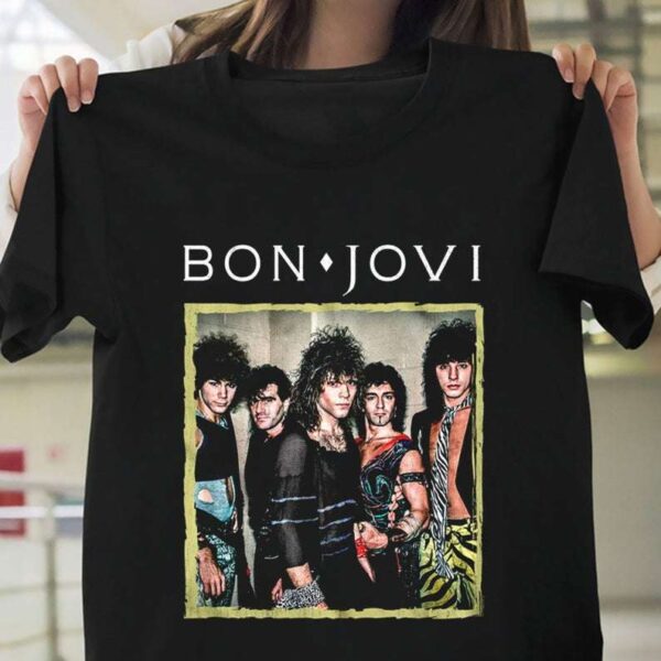 Bon Jovi Retro Photo Frame Unisex T Shirt