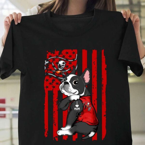 Boston Terrier Tampa Bay Buccaneers T Shirt