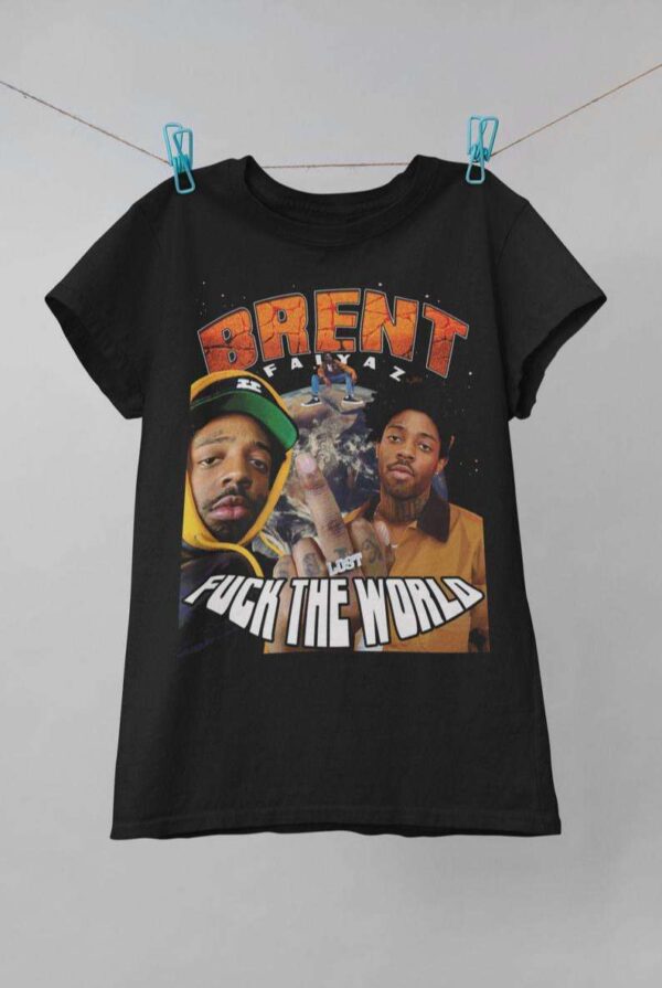 Brent Faiyaz Live Fack The Wolrd Vintage Retro Style Rap Music Hip Hop T Shirt