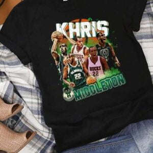 Bucks Khris Middleton NBA 2021 T Shirt