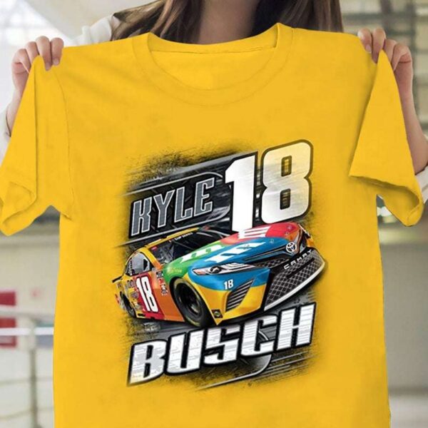 Checkered Flag Kyle Busch 2020 MM Camber NASCAR T Shirt
