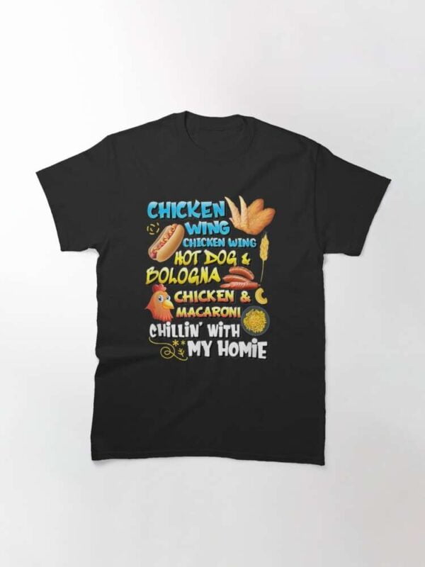 Chicken Wing Chicken Wing Hot Dog Bologna Macaroni Unisex T Shirt
