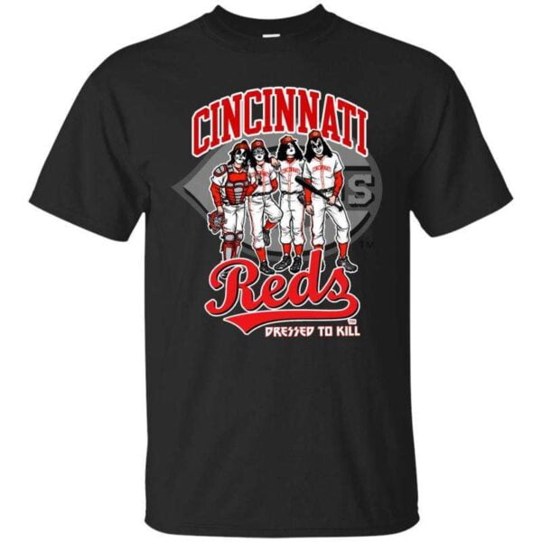 Cincinnati Reds Kiss Dressed To Kill T Shirt