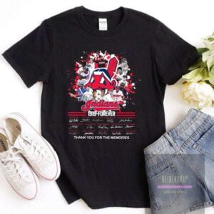 Cleveland Indians Chief Wahoo Signatures T Shirt