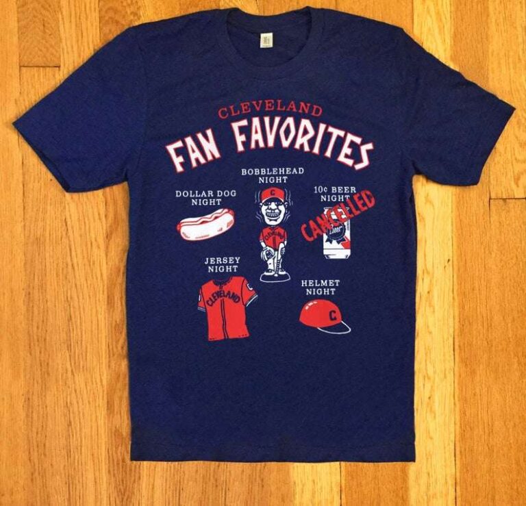 cleveland indians baseball shirt